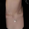 Sterling Silver Bamboo Pearl Necklace 2025 New Non-fading Versatile Collarbone Chain Neck Chain