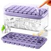Press The Ice Grid Mold To Remove Ice with One Click. Food Grade Household Large Capacity Ice Storage Ice Maker Ice Cube Mold
