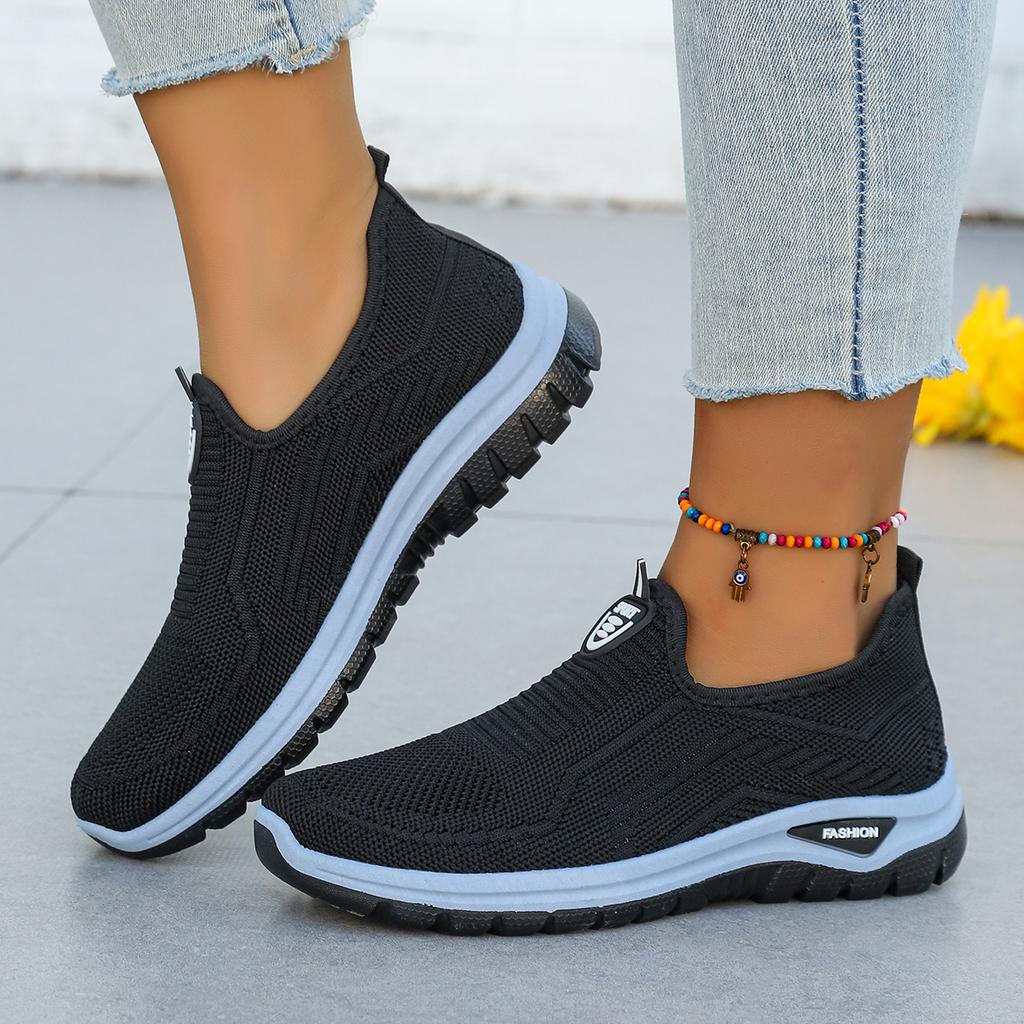 Women'S Ladies Shoes Breathable Flying Woven Slip-On Sneakers Shoes Woman , Women'S Sneakers. Csale Shoes With Free Shipping