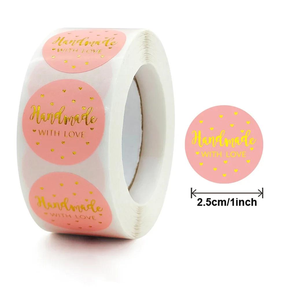 500 pezzi/rotolo 1 pollice Adesivi Grazie Adesivi Sigillo per Dolci Torte Biscotti Cartoni Animati Adesivi Ricompensa Bambini Fiori Matrimonio