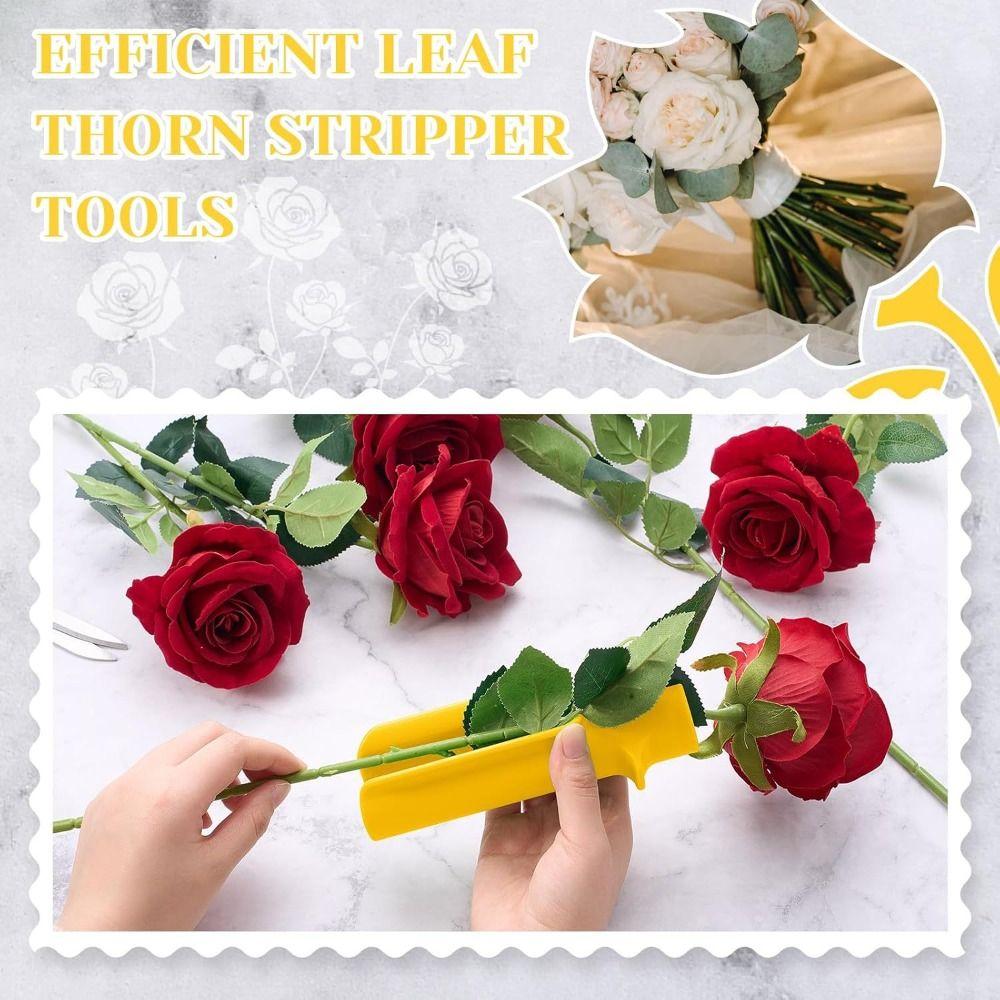 Manual Rose Stem Thorn Stripper Safety Rose Dethorner Tool  Stem Cleaner Florist Tool
