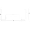 Steel Log Burner KARI 80 Hearth Plate