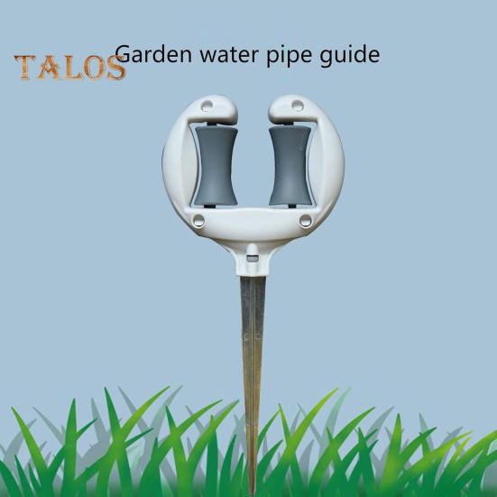 Schlauchführungsspieß, Gartenschlauchhalter mit Rollen, Bodeneinschub, Schlauchführung, hält den Schlauch von Blumenbeeten fern, schützt Pflanzen für präzises Gießen
