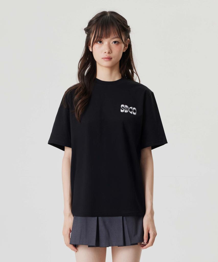 Sudalkeompeoni Cyber Graphic T-Shirt Black