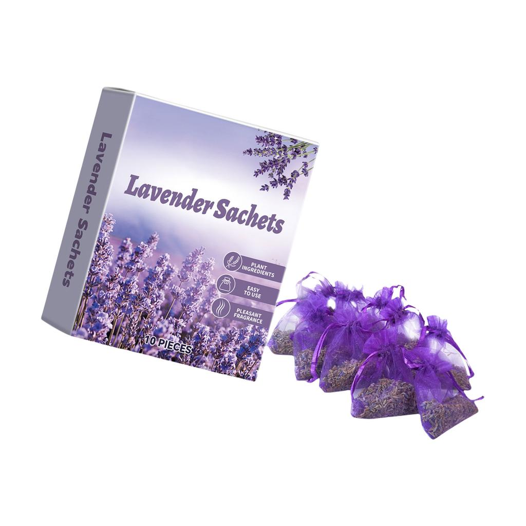 10 Pezzi Sacchetti Aromatici alla Lavanda Anti Muffa e Anti Tarme Sacchetti di Lavanda Essiccata Perfetti per Rilassamento e Rinfrescare