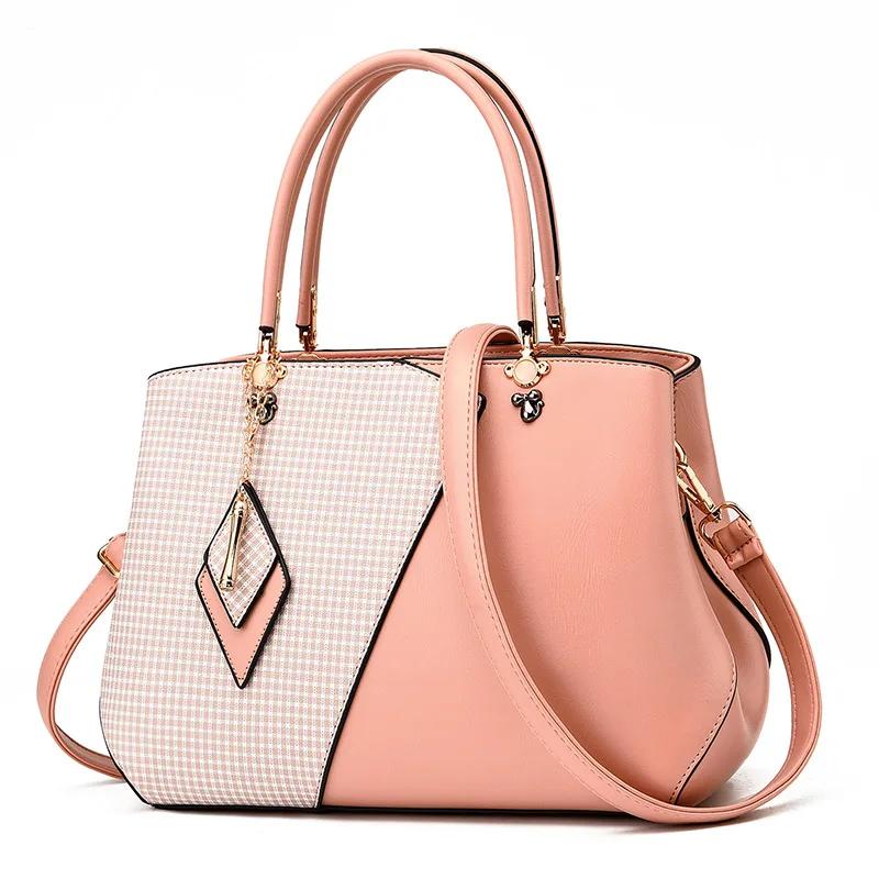 New Ladies Fashi Handbags Classic Shopper Multicolors Pattern Women Tote Shopping School Office Travel Shoulder Zipper Big Bag