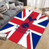 Tottenham Hotspur F.C Flannel Printed Carpet, Home Sofa Decoration for Living Room & Bedroom, Non‑Slip Play Flannel Floor Mat for Game Room