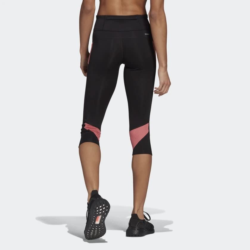 Adidas Running OWN THE RUN Größe Rose IPF47 Damen Tights, 3/4 Tights, L, Schwarz/Hazy (GR6937),