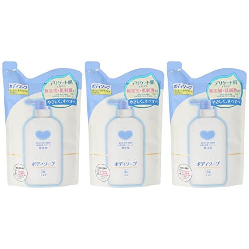 Cow Brand Additive-Free Body Soap Refill 400ml (x 3)