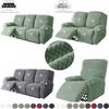 1 2 3 Seater Recliner Sofa Cover Stretch Spandex Armchair Covers Jacquard Solid Color Couch Slipcovers For Living Room