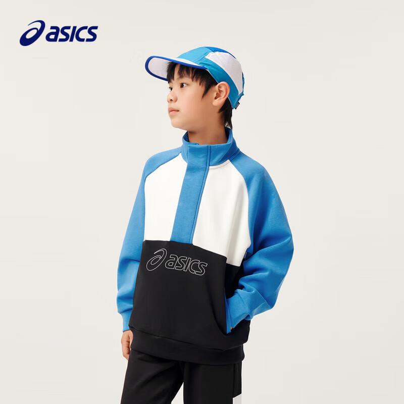 ASICS Kids  Unisex High-Neck Long-Sleeve Sweatshirt T-Shirt 160