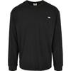 T-shirt Manches Longues - Urban Classics - Noir - Coton Biologique - Oversized - Col Arrondi
