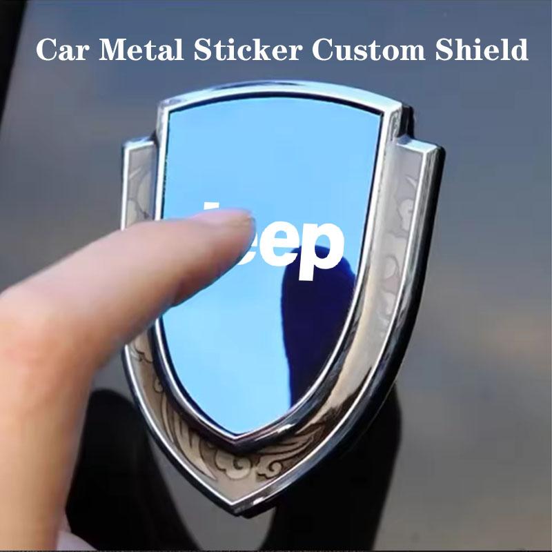 RKM3 3D Metal Car Side Fender Trunk body Emblem Badge sticker For Jeep Grand Cherokee Wrangler JK Gladiator Compass Renegade Patriot