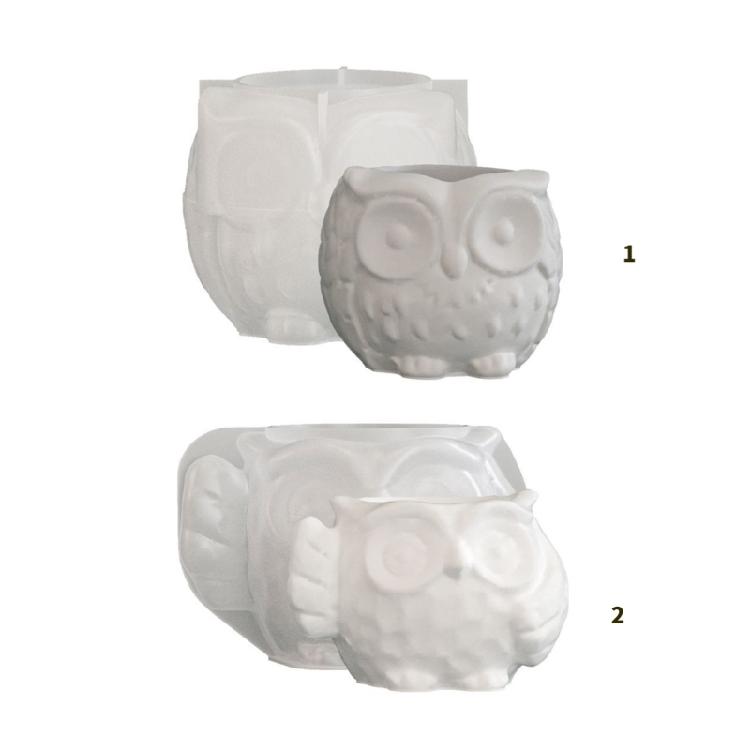 Silikon Ugleform For Glatt Slipp Resin Kunstprosjekter Og Dekorativ Oppbevaringskrukke Sukkulent Planteform