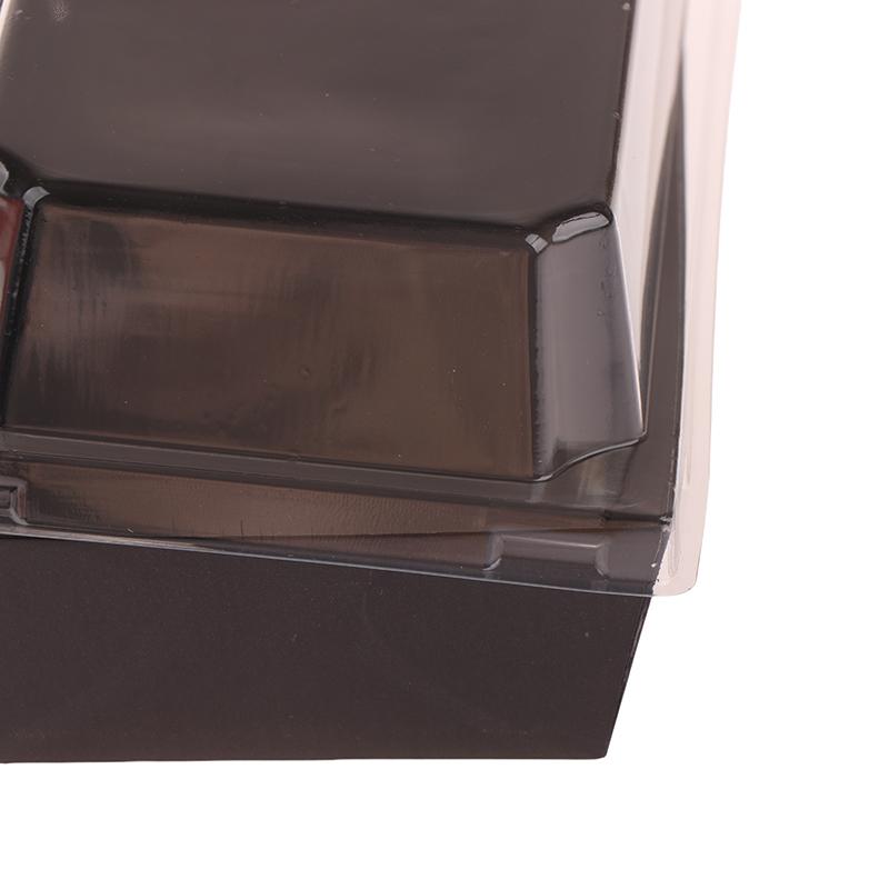 10Pcs Black Pink Fruit Cut Packing Box With Transparent Lids Sushi Box Disposable Takeaway Box Cake Bread Takeout Packing Boxes