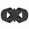 Black Open Shoulder Beauty Back Strap Chest Hunchback Corrector Breathable Invisible High Elastic Belt for Posture Support