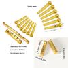 Acoustic Guitar Hardware Upgrade Set with Precisions Engineered Metal Bridge Part Suitable for Superior Note Articulations