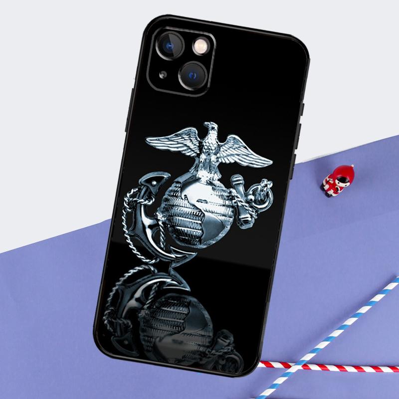 USMC Marine Corps Phone Case For iPhone 16 15 14 11 12 13 Pro Max Mini X XR XS Max 7 8 Plus Cover Coque