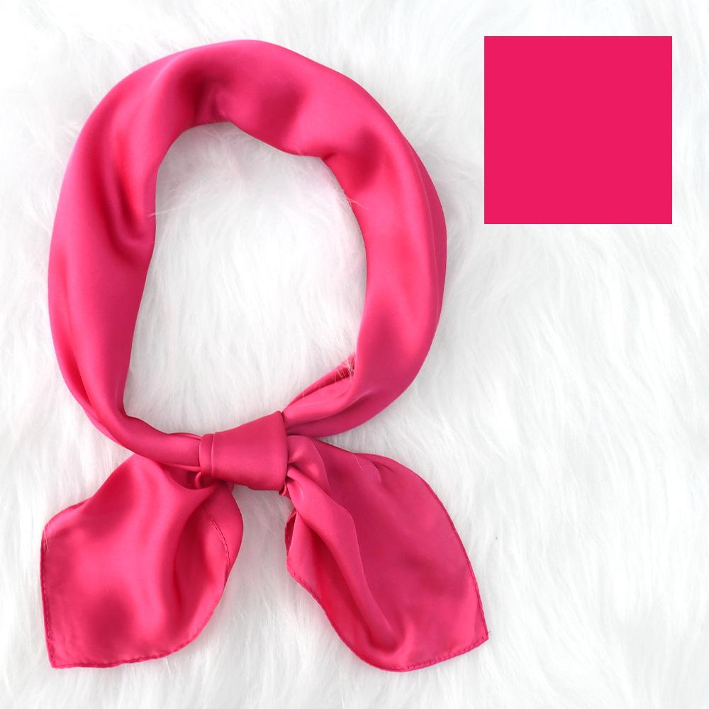 Women'S New Fashionable Atmosphere Simulation Silk Scarf Neck Protection Scarf Spring Summer Autumn Square Scarf