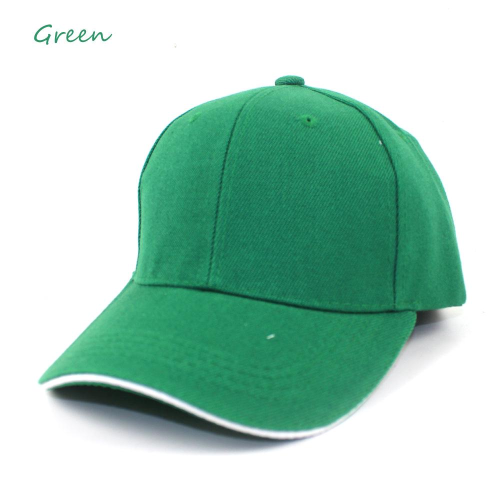 2023 Корейский стиль Унисекс Бейсболка - Летняя мода Однотонная Солнцезащитная шляпа Adjustable