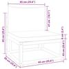 VidaXL Canapé de jardin sans accoudoirs avec coussins en bois d'acacia et corde 4008165