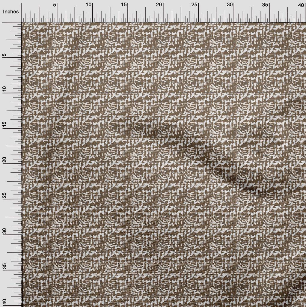 oneOone Cotton Flex Brown Fabric Abstracts Craft Projects Decor Fabric Printed By The Yard 40 Inch