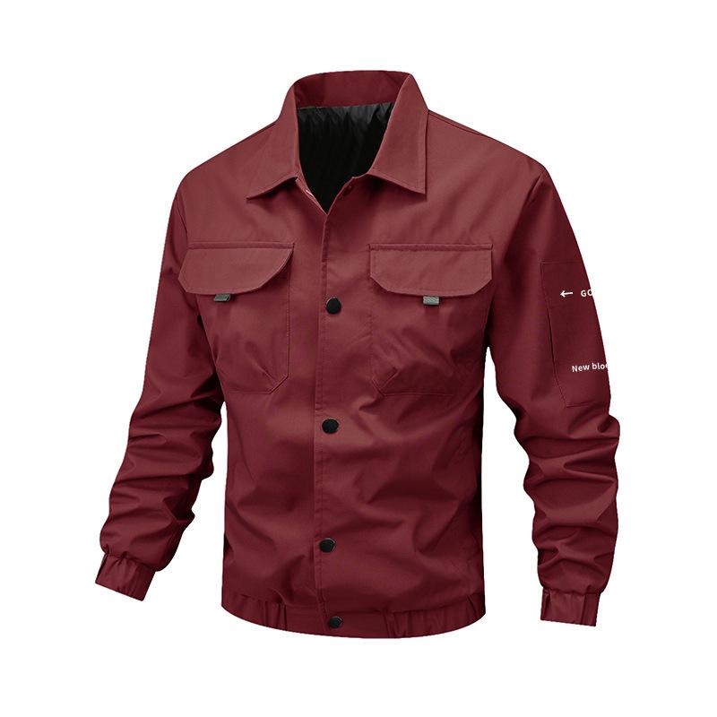 New Men's Jacket Korean Version of Outdoor Leisure Sports Long-sleeved Shirt