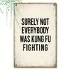 Vintage Metall Kung Fu Schild Retro Wanddeko 20x30cm