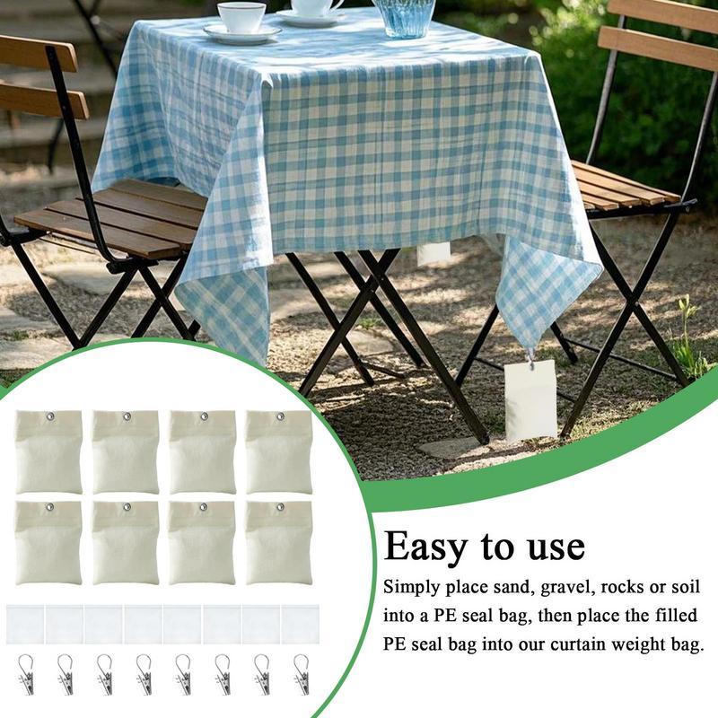 Outdoor Curtain Weights 8pcs outdoor curtain weight bag set curtain bottom weight bag for Fixing Tablecloth Garden Flag