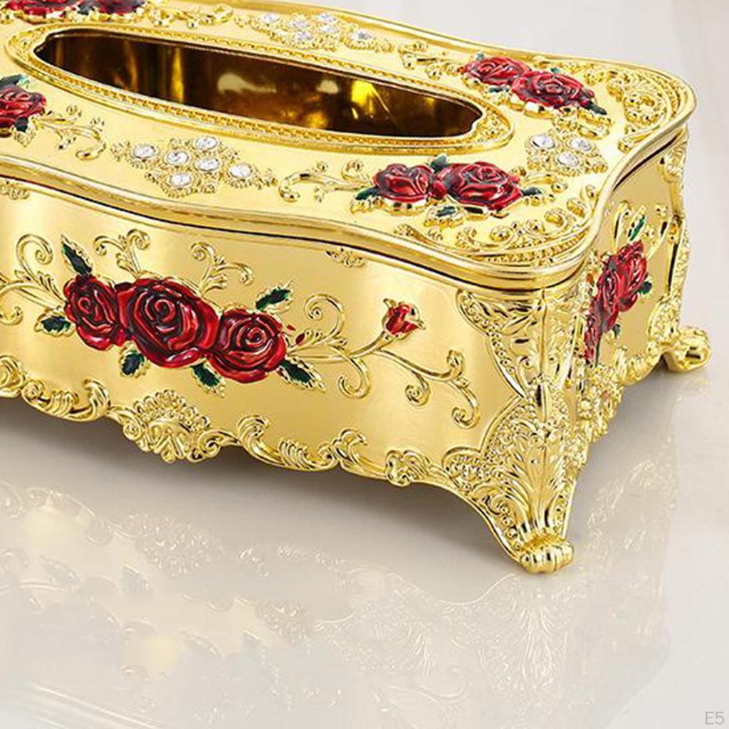Creative European Square Rectangular Tissue Box Decorative Cover Bathroom Holder Car Office