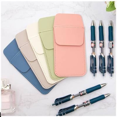 PU Leather Pencil Bags for Clothes Pocket Doctor Nurse Staff Leak-proof Pen Pouch Hospital Business Pen Holder Supplies