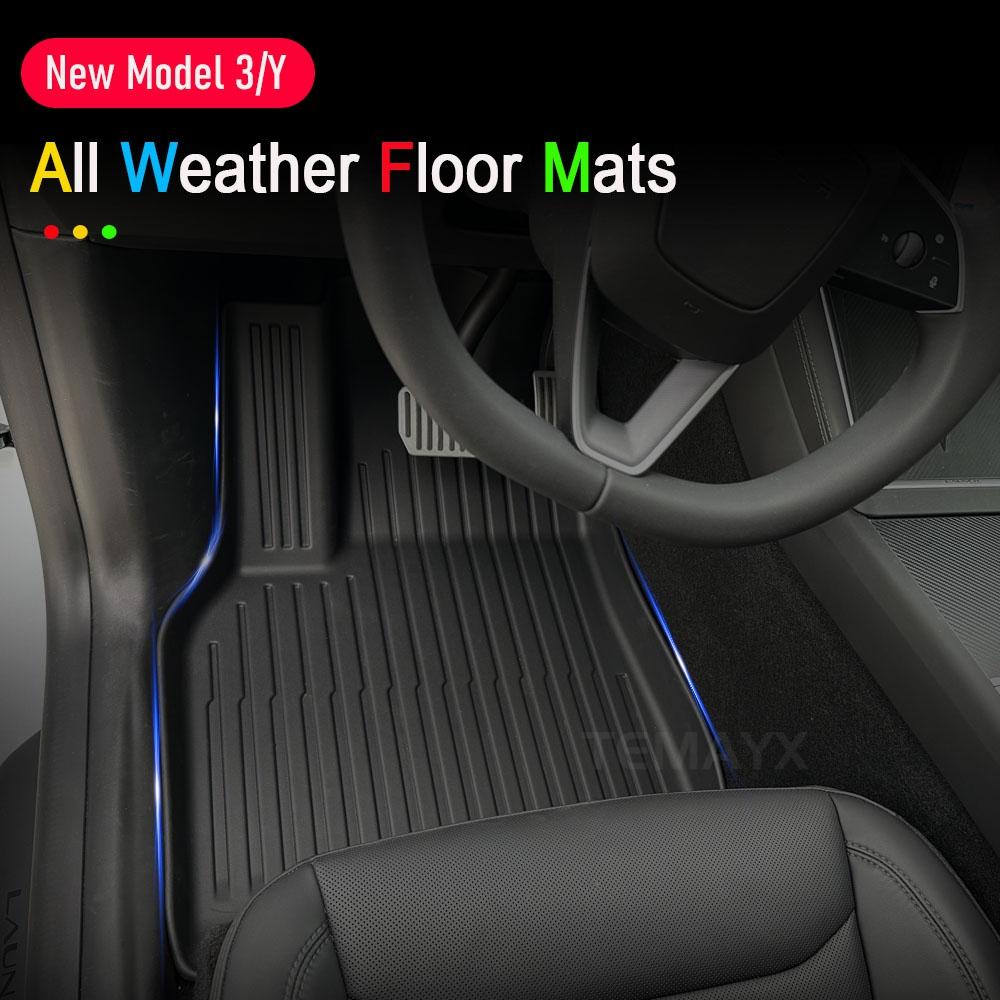 For 2025 2026 Tesla Model Y Juniper Premium Performance Floor Mats Trunk Mats Cargo Liners Seat Back Cover Protector Accessories