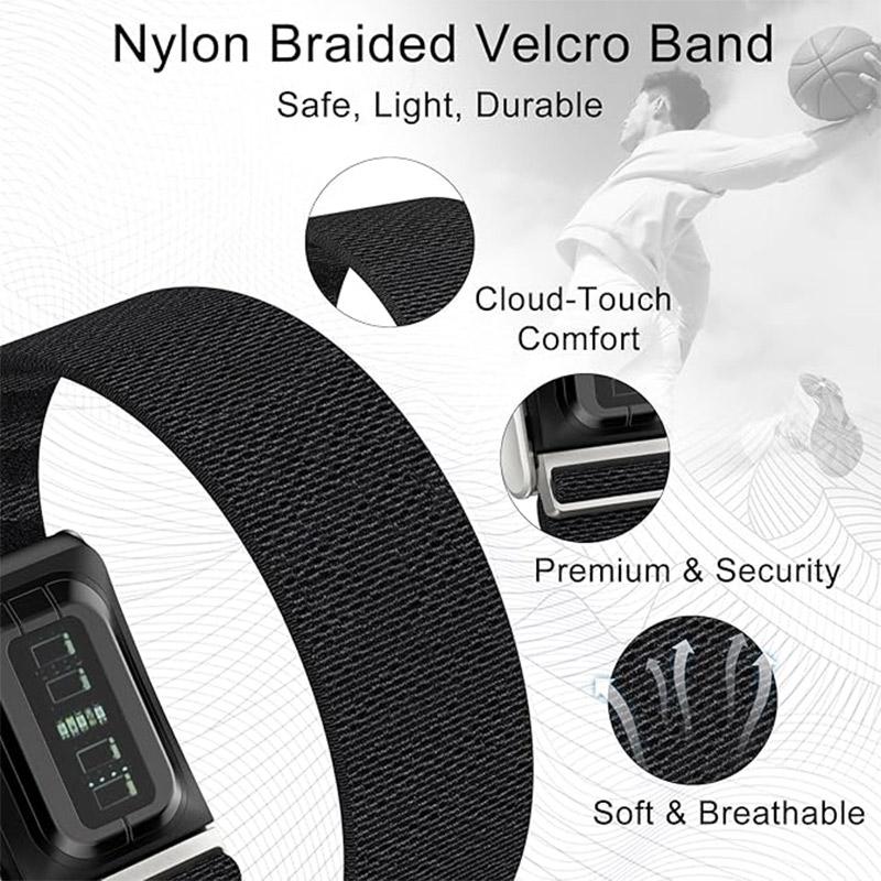 Verstellbares Nylon-Sportarmband für Whoop 5.0 Wasserdichtes Ersatz-Armband Fitness-Tracker Whoop Life EKG-Armband