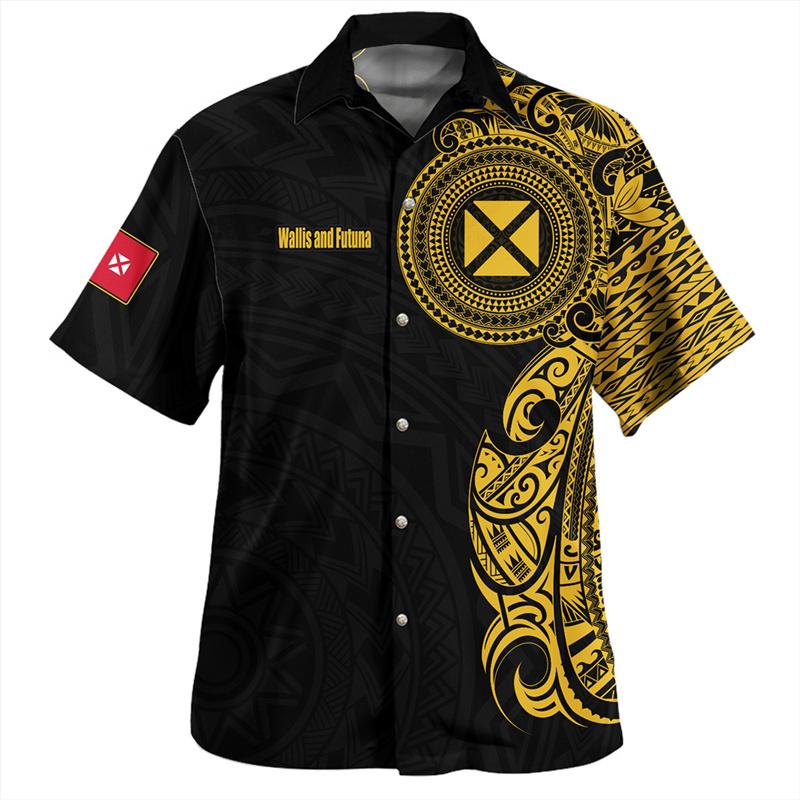 Hawaiian Beach Shirt Fashion Men's Shirt Retro Casual Street Clothing Men's Summer Unisex Short Sleeve Top