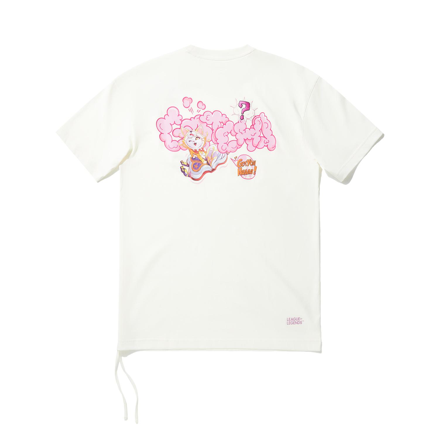 Li Ning x LOL Drop Shoulder Sleeve T Shirt Women s Ecru AHSU814-1 M