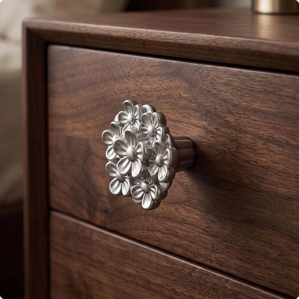 Cabinet Pull Polished Drawer Knob Elegant Knobs Robust for