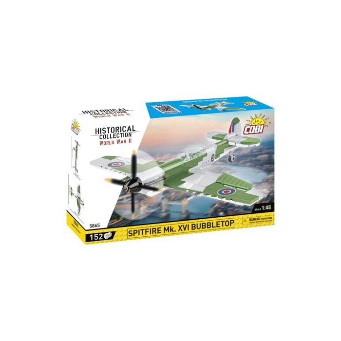 Maquette - cobi - spitfire mk.xvi bubbletop - plastique - a monter soi-même - 8 ans et plus