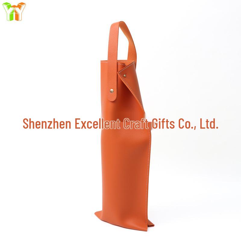 Leather Gift Box for 750ml Red Wine Bottle - Single Bottle Sleeve