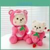 Cute Strawberry Teddy Bear Plush Toy For Kids Soft And Cuddly Stuffed Animal Gift 40cm 50cm 65cm)