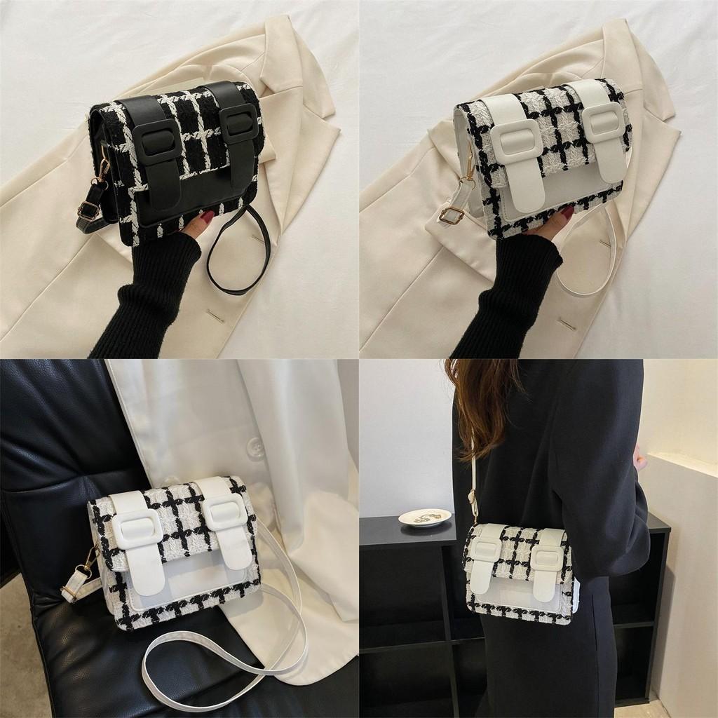 Chic Lightweight Canvas Shoulder Bag Modern Simple Crossbody Purse For Women