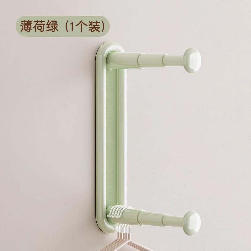 

Hanger Storage Artifact Home Balcony Hanging Hanger Wall Hanging Rod Finishing Rack Drying Rack Shelf No Specifications м ята зелений колір