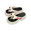 Women's Thick-Soled Summer Flip-Flops: Big-Eyed Dog, EVA, Height-Increasing, Non-Slip Sandals