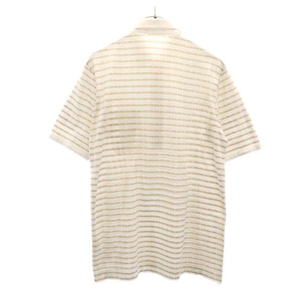 YVES SAINT LAURENT Total pattern logo Short sleeve Polo shirt L Men's Used