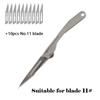 Titanium Alloy MINI Scalpel EDC Outdoor Folding Knife Unpacking Pocket Knife Outdoor Camping Knife No. 23/11 Scalpel  Key Buckle
