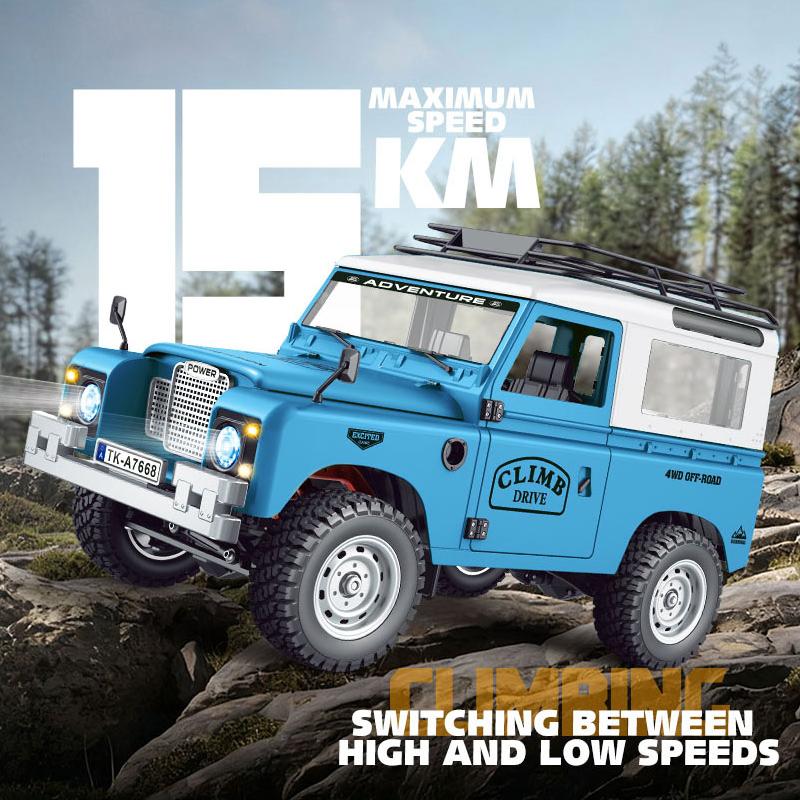 2026 Yeni 1:10 Tam Ölçekli Pickup Her Arazi Simülasyonu Off Road Tırmanma Aracı 15KM/H RC ARABA 2.4G Uzaktan Kumanda 100M LED'li
