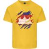 Torn Cambodia Flag Cambodian Day Football Unisexs Light Cotton TShirt