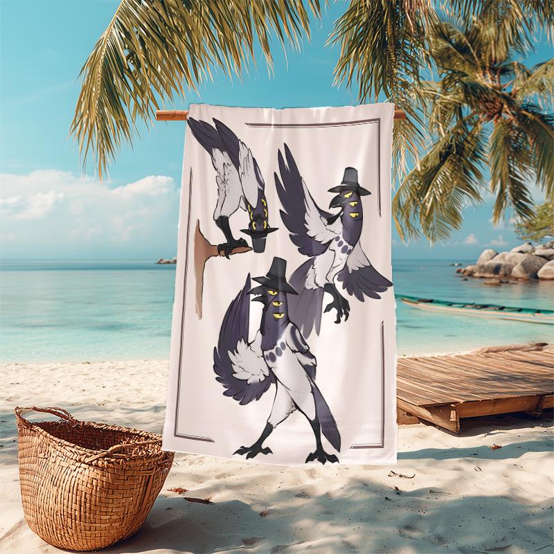1Pc Fantasy Heroes Action Beach Towel Microfiber Beach Towel Thin Absorbent For Beach Swimming Yoga Bath Sports 0917195