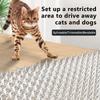 Tapete de Rede Qumao para Fezes de Gato com Espinhos de Plástico Anti-escavação Tiras de Espinhos para Animais de Estimação Tapete de Espinhos Resistente às Intempéries Tapete Anti-rastejamento de Gatos