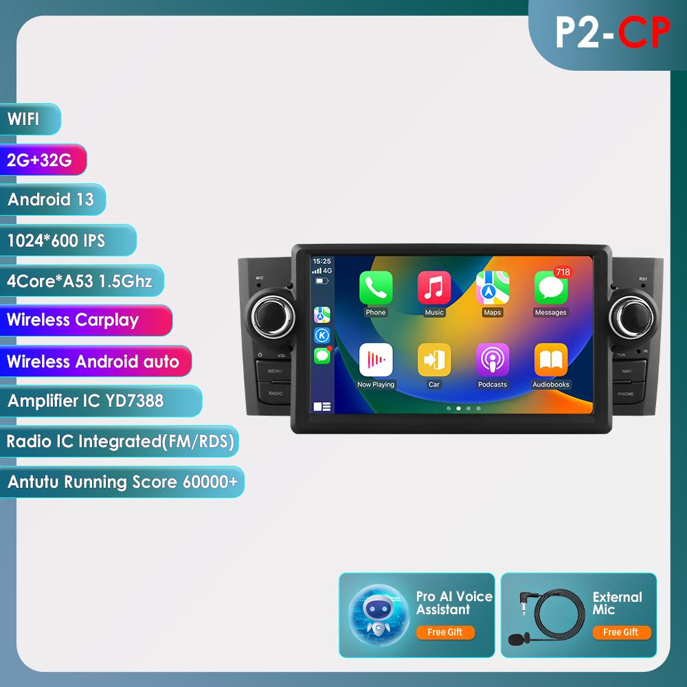 

Hizpo Интеллектуальное 2din RDS FM Android Авторадио 7862 для Fiat Grande Punto Linea Автомагнитола Мультимедийный Видеоплеер GPS Навигация Головное Устройство Carplay 4G WIFI P2CP 4Core 2G 32G AI