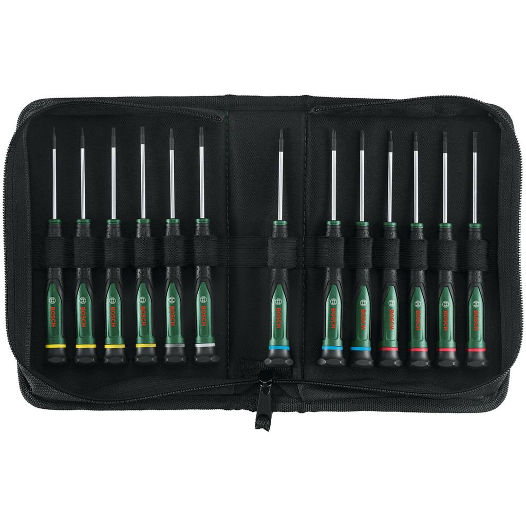 Bosch Hand Tool Series Precision Screwdriver Set 1600A02Z9N Usable for Tightening and Loosening 13-Piece [Widely Screws]